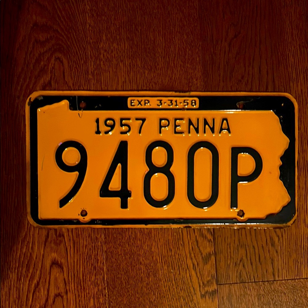 Vintage Pennsylvania License Plate